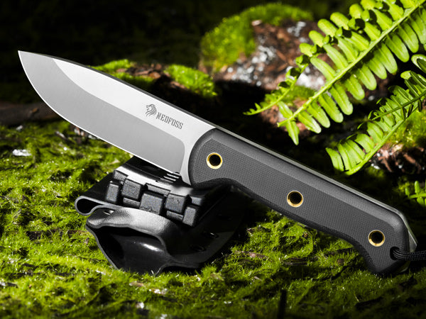 Couteau d'extérieur NedFoss SEAL, couteau de survie pleine soie de 10,4 cm avec étui Kydex