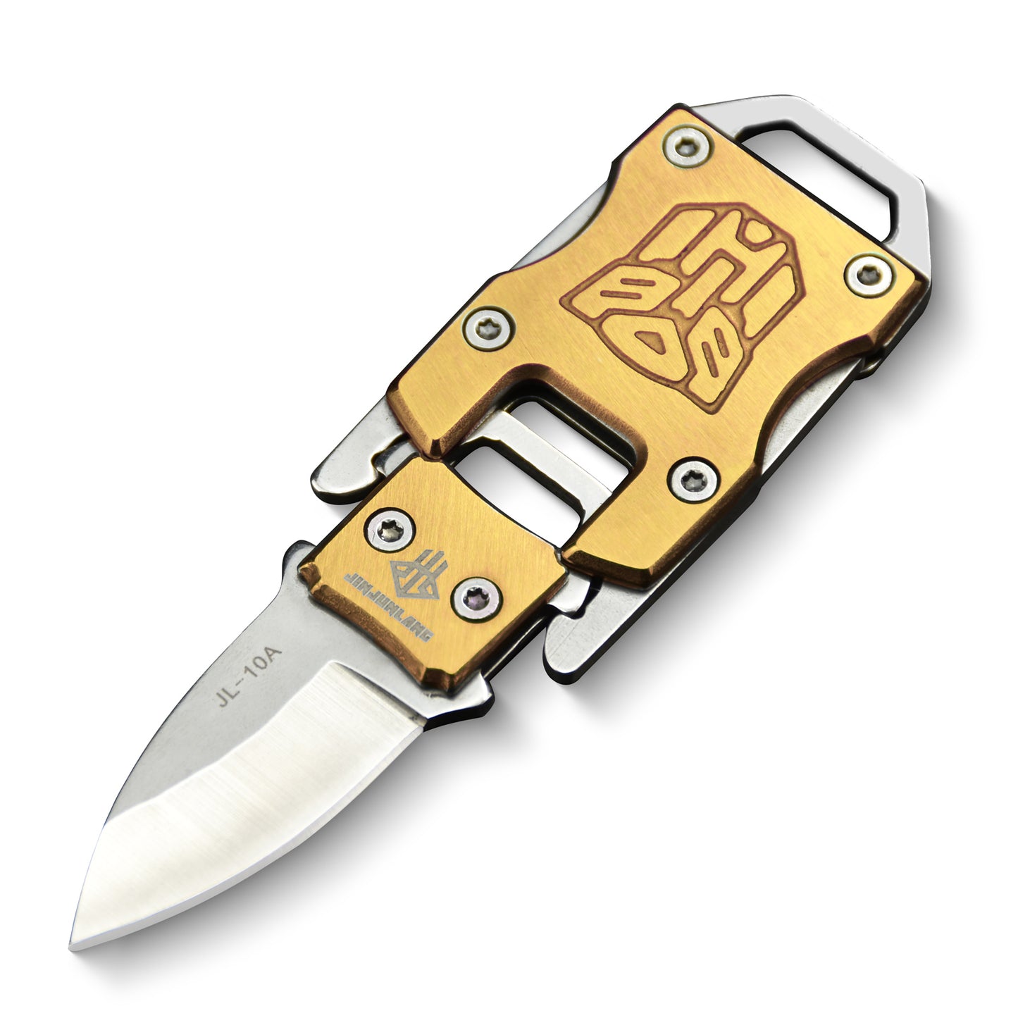 NedFoss Couteau Outdoor Mini Petit EDC Couteau de Poche Outil de Poche Couteau de Ceinture (Or) …