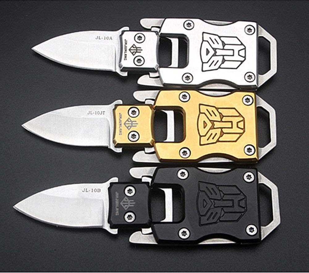 NedFoss Knife Outdoor Mini Small EDC Pocket Knife Keychain Pocket Tool Belt Knife (Black)