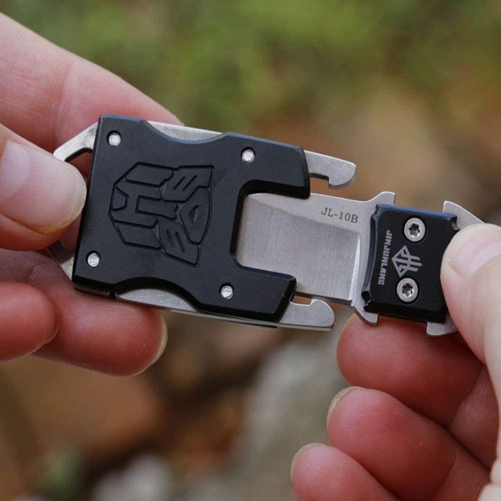 NedFoss Couteau Outdoor Mini Petit EDC Couteau de Poche Outil de Poche Couteau de Ceinture (Or) …